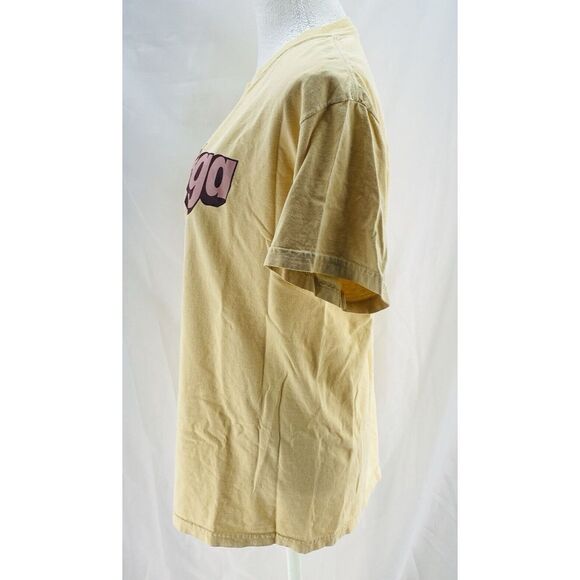 Bodega‎ Spellout Short Sleeve Shirt Yellow Mens Size Medium - Picture 3 of 8